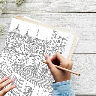 50 Fascinating Spain Printable Coloring Pages For Kids & Adults (INSTANT DOWNLOAD)