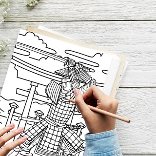 50 Thrilling Ninjas Printable Coloring Pages For Kids & Adults (INSTANT DOWNLOAD)