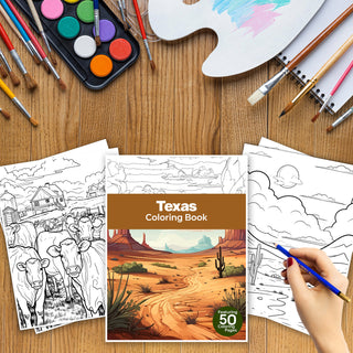 50 Amazing Texas Printable Coloring Pages For Kids & Adults (INSTANT DOWNLOAD)