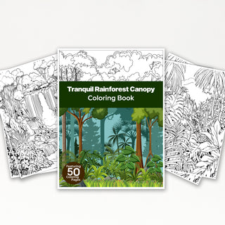 50 Tranquil Rainforest Canopy Printable Coloring Pages For Kids & Adults