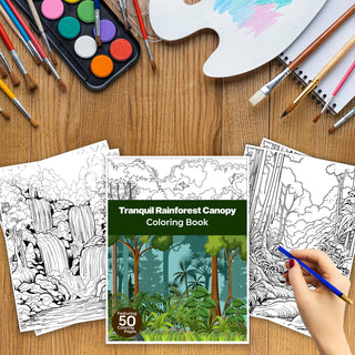 50 Tranquil Rainforest Canopy Printable Coloring Pages For Kids & Adults