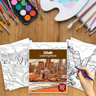 50 Fantastic Utah Printable Coloring Pages For Kids & Adults (INSTANT DOWNLOAD)