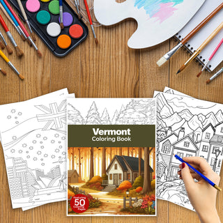 50 Best Vermont Printable Coloring Pages For Kids & Adults (INSTANT DOWNLOAD)