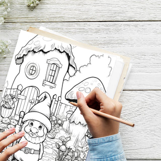 50 Whimsical Fairytale Creatures Printable Coloring Book For Kids & Adults (INSTANT DOWNLOAD)