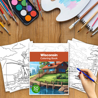 50 Best Wisconsin Printable Coloring Pages For Adults & Kids (INSTANT DOWNLOAD)