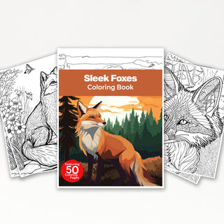 50 Captivating Fox Printable Coloring Pages For Kids & Adults (INSTANT DOWNLOAD)