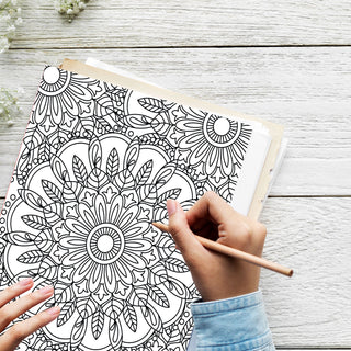 50 Mandala Madness Printable Coloring Pages For Kids & Adults (INSTANT DOWNLOAD)