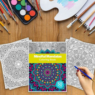 Mindful Mandala Printable Coloring Pages For Kids & Adults (INSTANT DOWNLOAD)