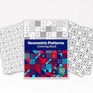 50 Mesmerizing Geometric Pattern Printable Coloring Pages For Kids & Adults (INSTANT DOWNLOAD)