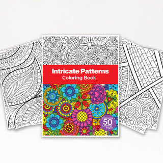 50 Intricate Design Printable Coloring Pages For Kids & Adults (INSTANT DOWNLOAD)